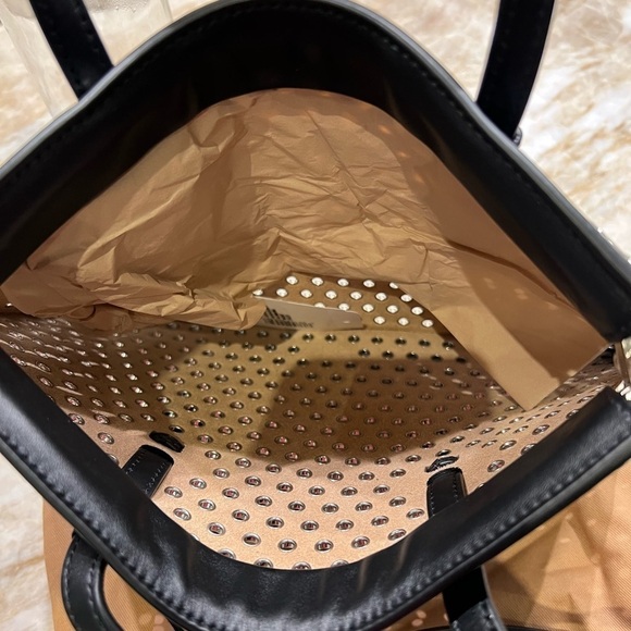 ALAÏA Mina Small perforated leather tote bag - Picture 9 of 14